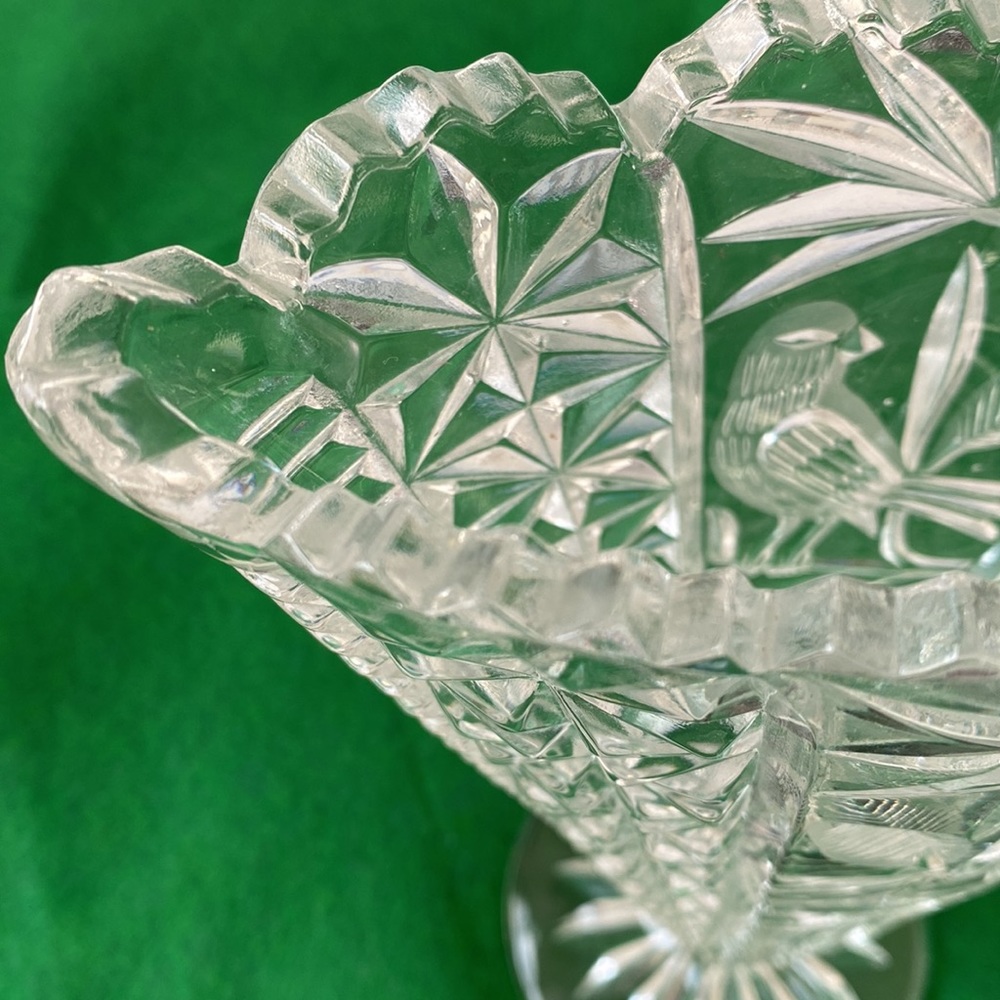 Hofbauer Byrds Cut Glass Flower Vase Vintage ‘60’s - Picture 6 of 8